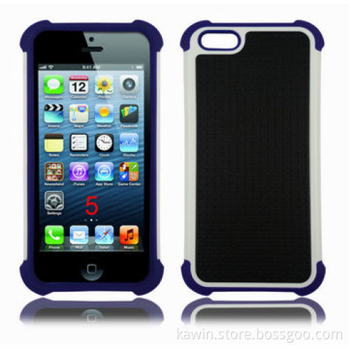 Triple Combo 3-in-1 TPU + PC + Silicone Cover for Apple iPhone 5G